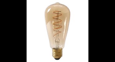 Calex LED Full Glass | fex filament rustiek lamp | 240 V | 3,8 watt | 250 lumen | E27 | ST64 | gold