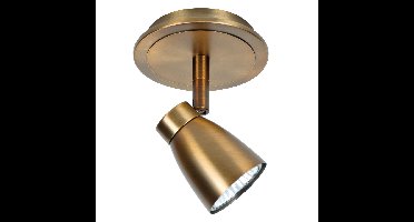 Klassieke bronzen verstelbare 1‑lichts spot Mirage