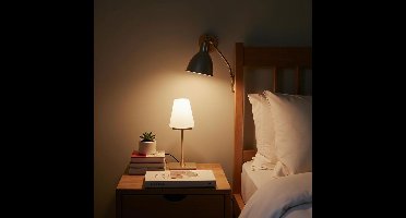 Tafellamp Touch | brons / wit | 25 cm | dimbaar | modern design | slaapkamer lamp