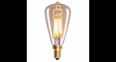 Highlight LED Edison Mini ST48 Goud Glas Spiraal Filament 240V 4W 400lm E14, 2200K Dimbaar,