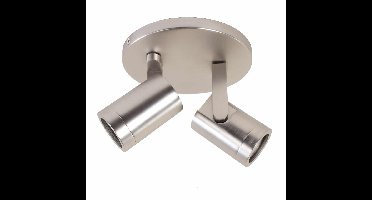 Moderne ronde plafond spot | 2 lichts | staal | metaal |Ø 15 cm | Ø 5,5 cm | modern design