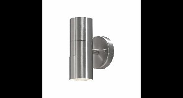 Modena wandarmatuur roestvrij staal buitenlamp 17cm