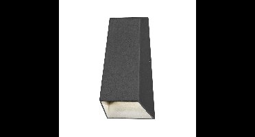 Buitenwandlamp | modern | antraciet | LED | 2 lichtpunten | voor tuin balkon en terras