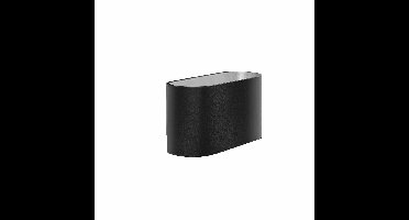 Moderne wandlamp strijklicht | 1 lichts | mat zwart | aluminium / metaal | modern / sfeervol / strak