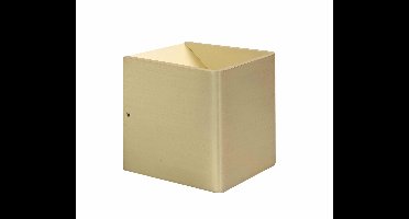 Wandlamp LED Stretto kubus | 1 lichts | mat goud | aluminium / metaal | 10 x 10 cm | eetkamer /