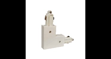 Koppelstuk voor spanningsrail wit links