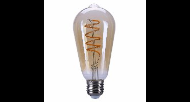 E27 Rustiek goud led filament lamp dimbaar 9 watt 650 lumen