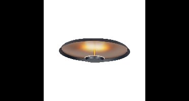 Stijlvolle plafondlamp Oro | 1 lichts | zwart / goud | metaal |Ø 25,5 cm | Inclusief 8 Watt led |