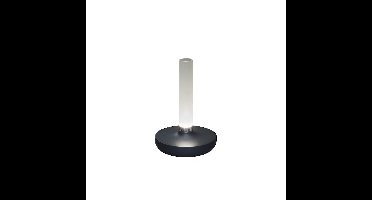 Biarritz tafellamp | 1 lichts | wit / antraciet | 20,5 cm | accu / batterij | oplaadbaar | USB