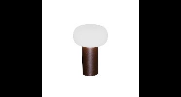 Tafellamp voor buiten | 17 cm | Antibes | LED | bruin | aluminium | modern rustiek