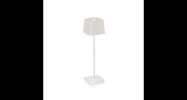 Tafellamp voor buiten | wit | dimbaar | LED | IP54 | aluminium | warm wit