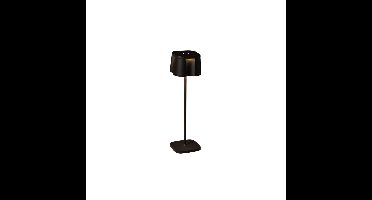 Tafellamp Nice | 1 lichts | zwart | aluminium | 36 cm | accu / batterij | USB