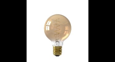 Calex Globe G80 | goud | Ø 80 mm | flex filament | 220-240V | 3.8 watt | 250 lumen | 2100K | E27 |