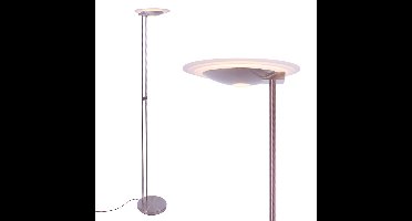 Uplighter Biarritz | 1 lichts | staal | metaal | 180 cm hoog |Ø 28 cm | met dimfunctie | staande
