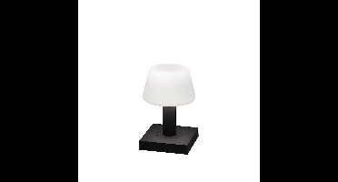 Draadloze tafellamp | modern | wit zwart | USB oplaadbaar | LED | voor binnen en buiten | IP54