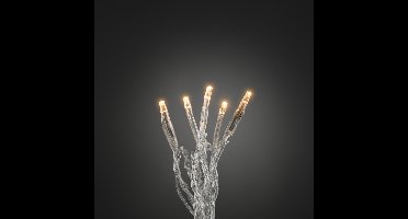 Micro LED Lichtsnoer | kerstverlichting | 100 lichts | warm wit / transparante kabel | 7 m / 3 m
