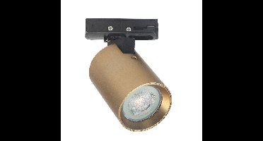 Cilinder spot goud/zwart kort voor spanningsrail