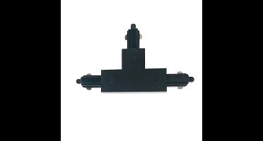 Combiaansluiting T-stuk voor spanningsrail zwart