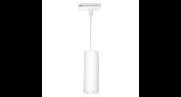 Hangspot spanningsrail 150 cm | wit | GU10 | dimbaar | in hoogte verstelbaar | metalen rail hanglamp