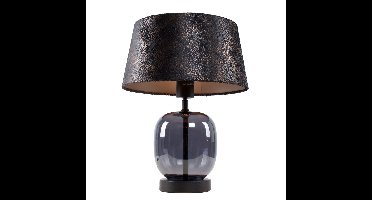 Tafellamp | 30 cm | Bellini | E27 | goud grijs zwart | glas stof | modern sfeerverlichting