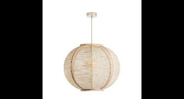 Hanglamp Fabric |Ø 58 cm | Natuurlijke hanglamp met geweven touw en crème details