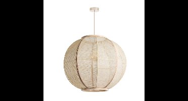 Hanglamp Fabric |Ø 78 cm | Natuurlijke hanglamp met geweven touw en crème details