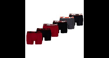 Puma Boxershorts 6-pack Burgundy / Black-M