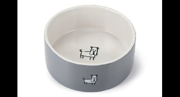 Beeztees Keramieke Eetbak Lou Grijs 21,5 cm
