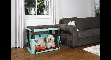 Beeztees benchhoes Benco. bruin, mint. 89 x 60 x 66 cm.