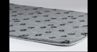 Vetbed bench met voetprint Grijs 89 X 60 CM