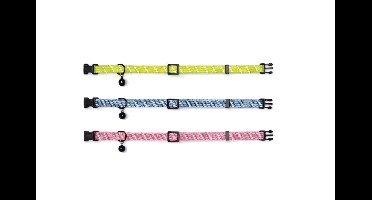 Beeztees kattenhalsbandje reflecterend met bel Geel