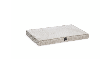 Designed by Lotte Orthopedisch Hondenkussen Bench Ribbed Lichtgrijs 88 x 58 x 8 cm