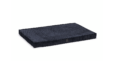 Designed by Lotte Orthopedisch Hondenkussen Bench Ribbed Antraciet 108 x 69 x 8 cm