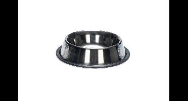 Beeztees hondenvoer- of drinkbak Steeldish Antislib 18 cm 0,7 L