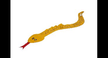 Beeztees Hondenspeelgoed Splashy Snake Geel 150 cm