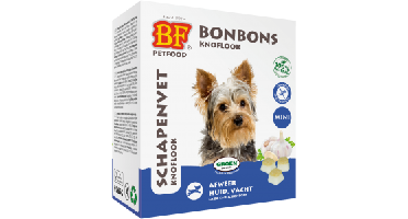BF Petfood Schapenvet Bonbons Knoflook Mini 80 stuks