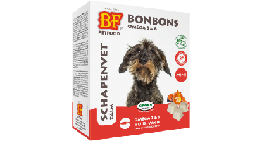 BF Petfood Schapenvet Bonbons Zalm Mini 80 stuks