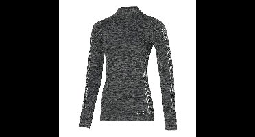 Heatkeeper Thermoshirt Lange Mouw Dames Premium Zwart Melange-XL