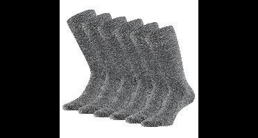 Apollo Merinowollen Sokken Badstof Zool 6-pack Medium Grey Melange-43/46