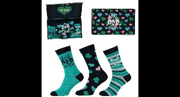 Apollo Vaderdag Cadeau Sokken Giftbox Best Dad Ever met gratis wenskaart