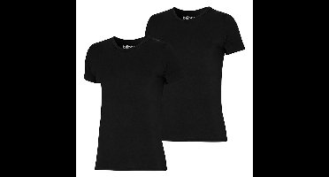 Apollo T-shirt Heren Bamboo Basic V-neck Zwart 2-pack-XL