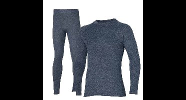 Heatkeeper Thermoset Heren Comfort - Thermoshirt + Thermo Legging - Antraciet Melange-L