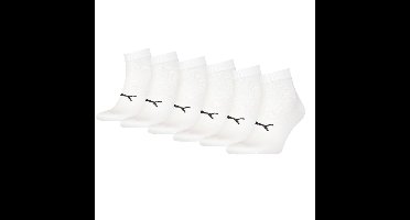 Puma Sport Quartersokken Light 6-pack Wit-39/42
