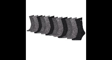 Puma Sportsokken Antraciet / Grey 12-pack-47/49