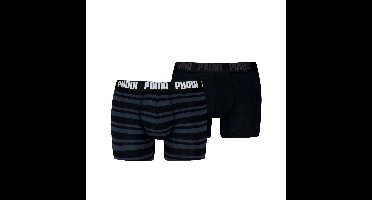 Puma Boxershorts Everyday Heritage Stripe 2-pack Black / Black-XL