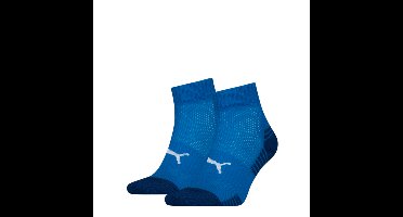 Puma Sport Cushioned Quartersokken Light 2-pack Blauw-39/42
