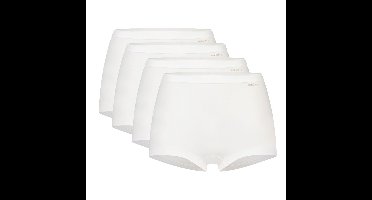 Ten Cate Basics Organic Cotton Stretch Short 4-pack Wit-L
