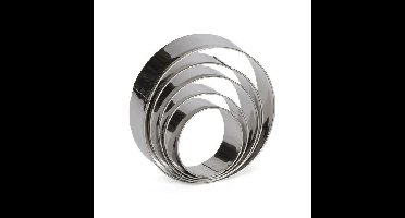 Patisse uitsteekvorm RVS 5 delig Rond