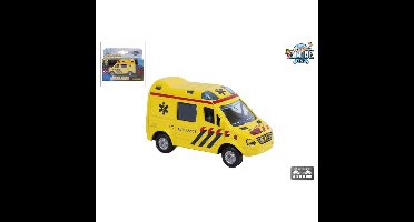 Die Cast pull back Ambulance/8cm