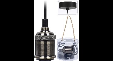 Hanglamp houder fitting 8cm platinum